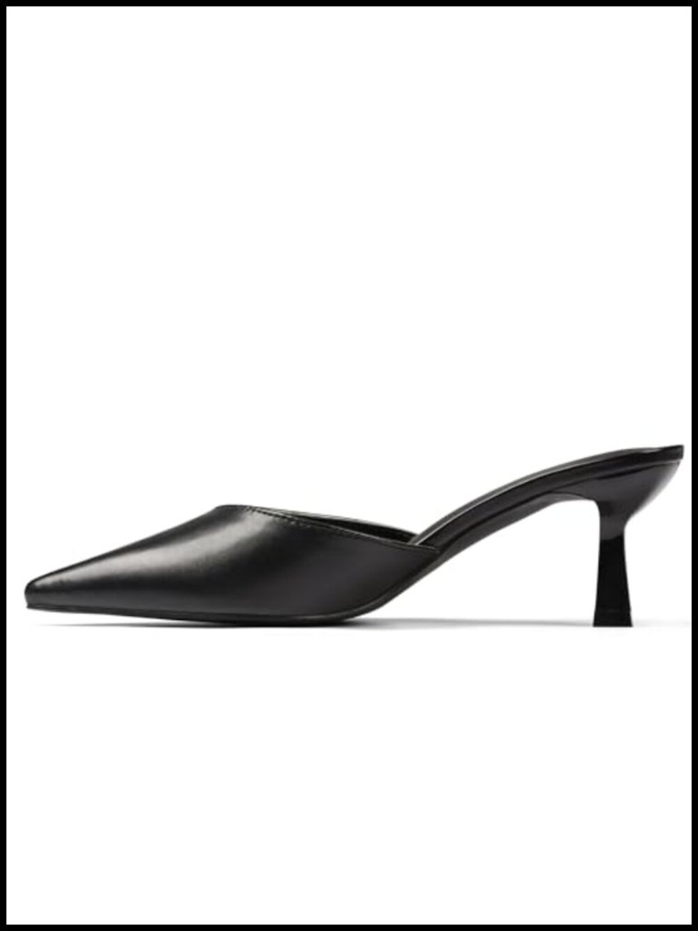 Kitten Heels for Women Pointed Toe Slip On Slingback Mules Dress Wedding Shoes